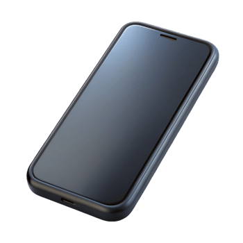 rare vintage Smartphone, mobile phone, black screen, with Transparent Background high quality png