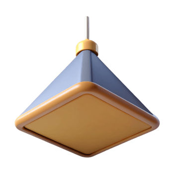 intense impressive Concept art style, isolated cutout of a single, suspended ceiling tile, acoustic with Transparent Background 8K png
