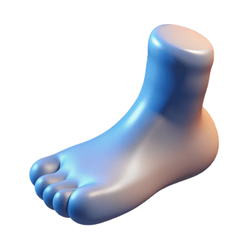 breathtaking peaceful organic Human foot with Transparent Background studio quality png