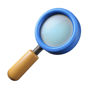 harmonious captivating A magnifying glass, focusing light with Transparent Background luxury png