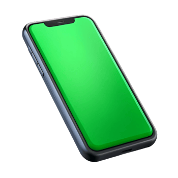 distinguished artistic Smartphone with green screen with Transparent Background exclusive png
