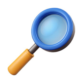 captivating nostalgic artistic A single, magnifying glass with Transparent Background premium png