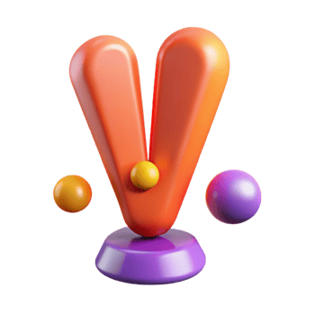 stunning peaceful vintage A single, stylized exclamation point, vibrant and emphatic with Transparent Background elite png