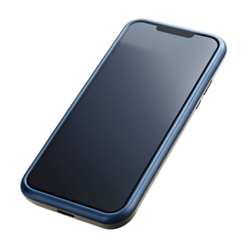 dynamic splendid Smartphone, mobile phone, black screen, with Transparent Background artisan png