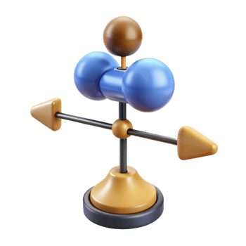 intense beautiful Traditional weather vane, with Transparent Background premium png