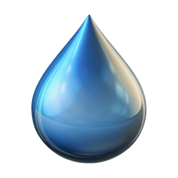 dreamy gorgeous A single, perfect water droplet, reflecting light with Transparent Background gallery standard png