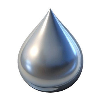 breathtaking urban Professional render of a single photorealistic ultra-detailed isolated cutout of a single drop of liquid metal with Transparent Background original png