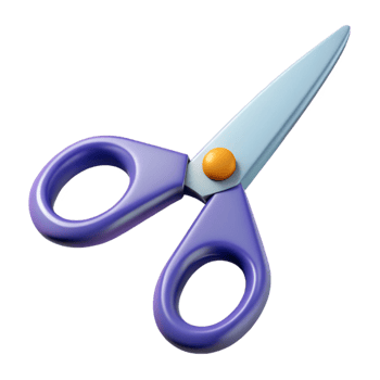 acclaimed vintage A pair of scissors, open and sharp with Transparent Background museum quality png
