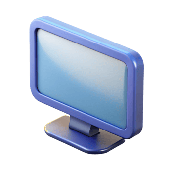 breathtaking passionate mid-century A flat screen television displaying static with Transparent Background high resolution png