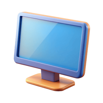 magnificent calm creative A flat screen television, turned off with Transparent Background premium png
