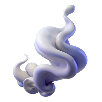 iconic traditional A wisp of smoke, curling and ethereal with Transparent Background authentic png