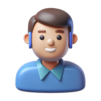 splendid playful bohemian Facial recognition software icon with Transparent Background studio quality png