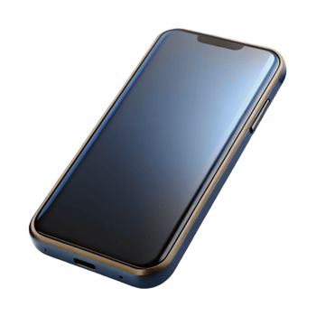 dramatic picturesque Smartphone, mobile phone, black screen, with Transparent Background original png