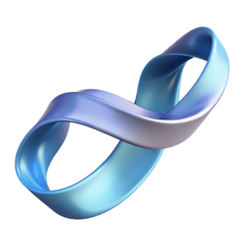 serene energetic organic Concept art style, isolated cutout of a single, abstract, flowing ribbon of light with Transparent Background high quality png