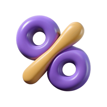 coveted creative A stylized percent symbol, abstract and quantitative with Transparent Background precision png