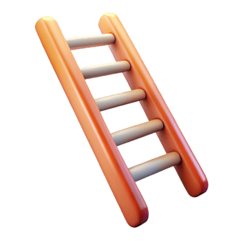 playful vibrant Ladder extension with Transparent Background gallery standard png