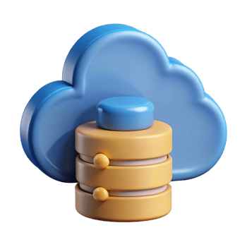 timeless coastal Cloud computing data storage icon with Transparent Background museum quality png