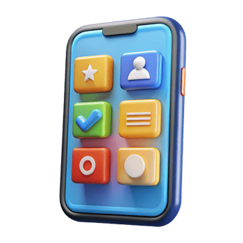 distinguished victorian A smartphone displaying a social media app with Transparent Background studio quality png