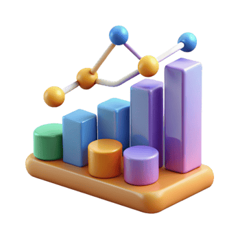 sought-after abstract Data science visualization graph with Transparent Background impeccable png