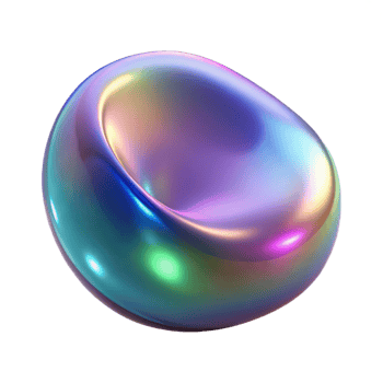 stunning unforgettable Photorealistic, ultra-detailed, hyper-specific professional render of a single, isolated iridescent oil slick bubble, isolated cutout with Transparent Background png