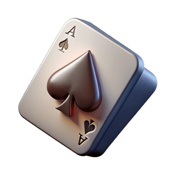 enchanting industrial Professional render, isolated cutout, single playing card, Ace of Spades, hyper-specific with Transparent Background original png