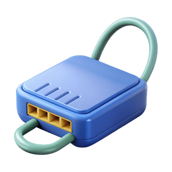 impressive remarkable Modem with ethernet cable connected with Transparent Background png