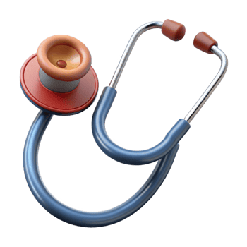 quintessential urban Isolated cutout, concept art style, hyper-specific, vintage medical stethoscope with Transparent Background premium png