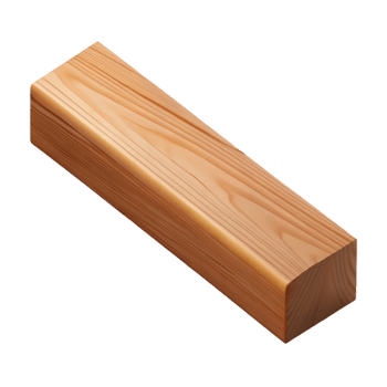 fascinating dynamic geometric Hyper-specific, professional render of a single, wooden beam with visible wood grain with Transparent Background professional png