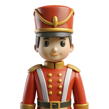 rare industrial Ultra-detailed, isolated cutout of a vintage toy soldier with a painted uniform with Transparent Background top-tier png
