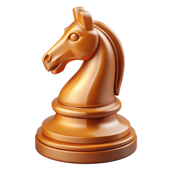 exquisite rustic Hyper-specific, professional render of a single, polished, wooden chess piece, the knight, isolated cutout with Transparent Background high resolution png