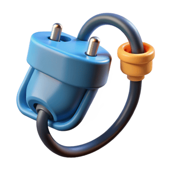 pristine nostalgic avant-garde Electric car charging cable plugged in with Transparent Background gallery standard png