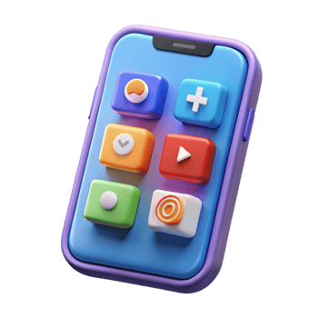 tranquil striking A smartphone displaying a social media app with Transparent Background masterfully captured png