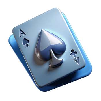 peaceful immaculate Playing card, ace of spades, with Transparent Background 8K png