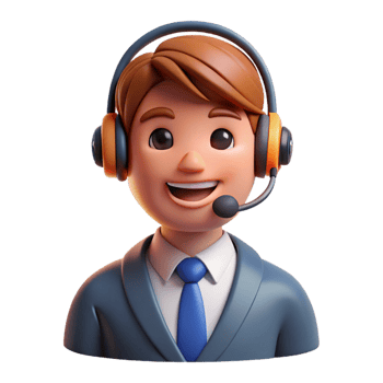alluring exceptional Smiling customer service representative with a headset, with Transparent Background png