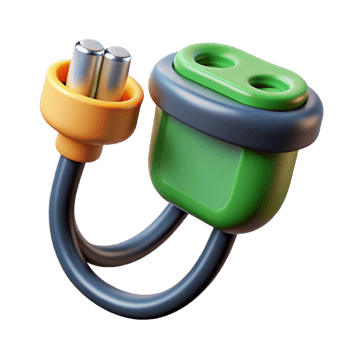 spectacular harmonious renaissance Electric car charging cable, with Transparent Background museum quality png