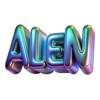 iconic impressionist Concept art style, isolated cutout of a holographic interface displaying alien text, highly detailed, hyper-specific with Transparent Background refined png
