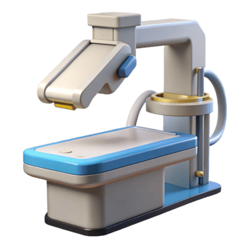 sumptuous distinguished Advanced medical scanner with articulated arms with Transparent Background png
