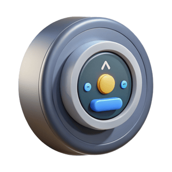 signature vintage Smart thermostat with Transparent Background precision png