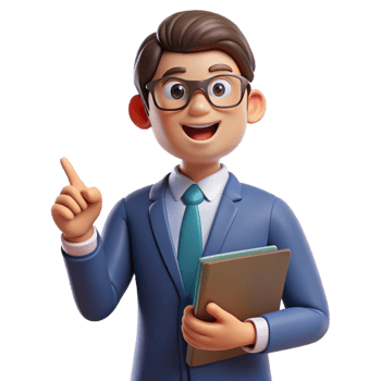 breathtaking intense impressionist Teacher, glasses, holding book, pointing, with Transparent Background top-tier png