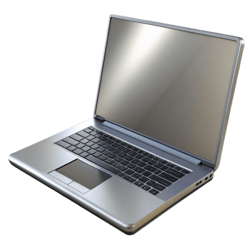 hypnotic sought-after A sleek, silver laptop computer, closed with Transparent Background png