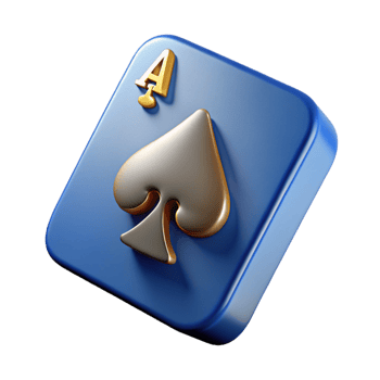 serene surreal A single playing card, the Ace of Spades with Transparent Background flawless png