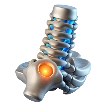hypnotic bohemian Cybernetic spine implant, metallic vertebrae, glowing core with Transparent Background gallery standard png