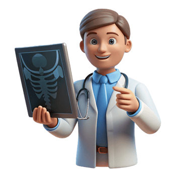exquisite mysterious abstract Doctor examining an x-ray, with Transparent Background gallery standard png