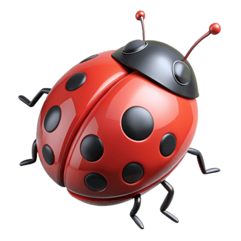quintessential surreal A ladybug with Transparent Background original png