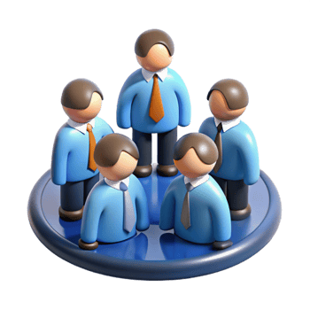 stunning sought-after Team of business people collaborating, with Transparent Background png