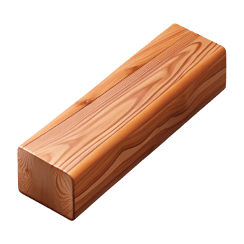 intense dramatic Hyper-specific, professional render of a single, wooden beam with visible wood grain with Transparent Background premium png