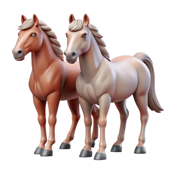 enchanting romantic rustic Mares of Diomedes, Heracles' eighth labor, man-eating horses, with Transparent Background top-tier png
