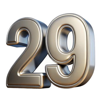 melancholic elegant House number, modern font, metal finish with Transparent Background ultra HD png