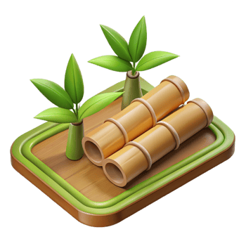 vibrant geometric Bamboo flooring, sustainable material, natural flooring with Transparent Background detailed png