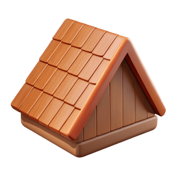 beautiful calm elegant Photorealistic, isolated cutout of a single, wooden shingle with Transparent Background impeccable png